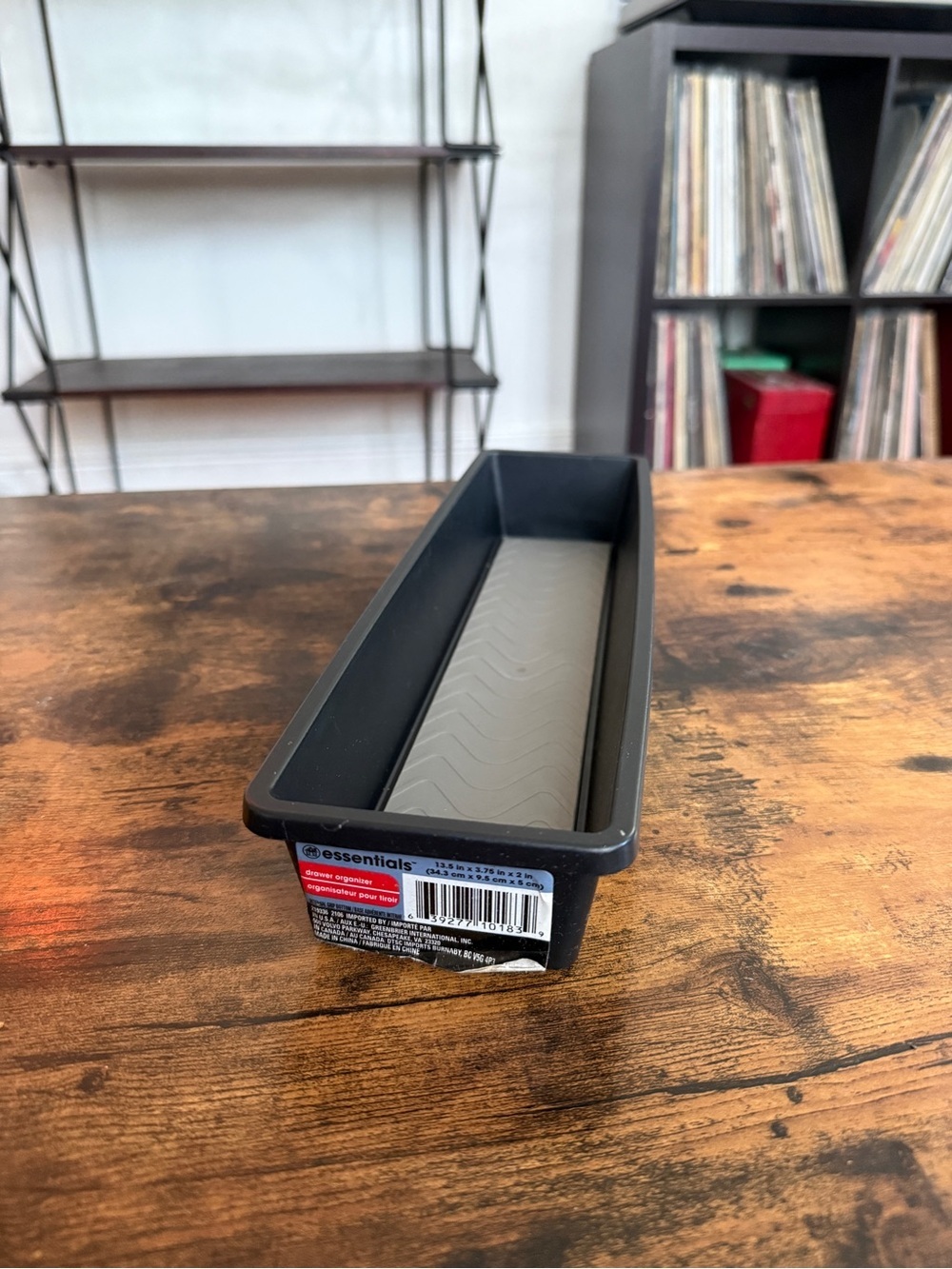 Essentials Drawer Organizer - Black, Red, Blue Label
